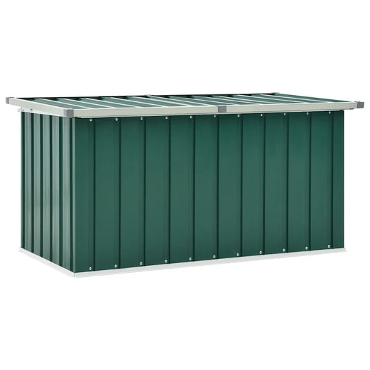Ladă de grădină verde 129x67x65 cm