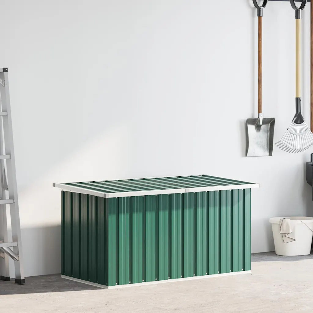 Ladă de grădină verde 129x67x65 cm