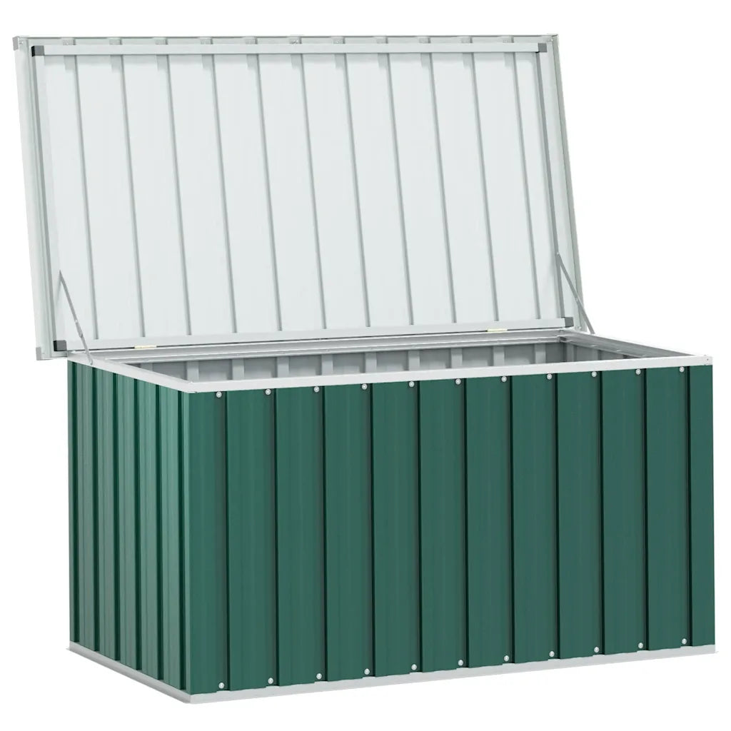 Ladă de grădină verde 129x67x65 cm