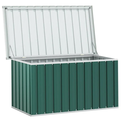 Ladă de grădină verde 129x67x65 cm