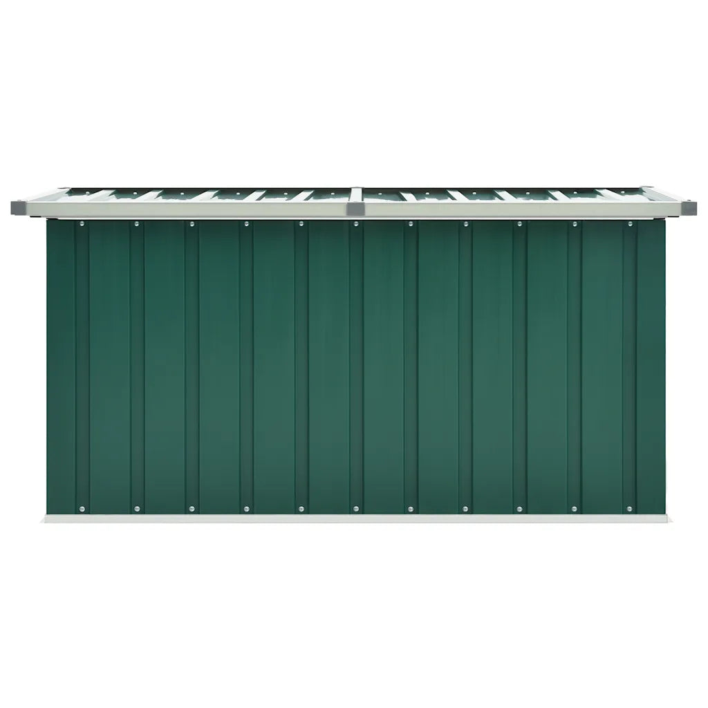 Ladă de grădină verde 129x67x65 cm