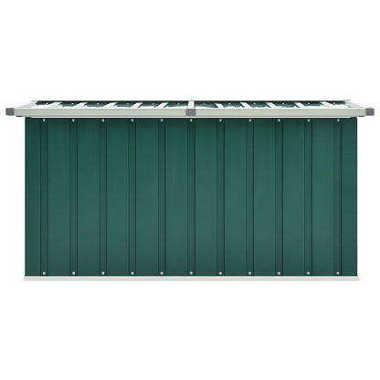 Ladă de grădină verde 129x67x65 cm