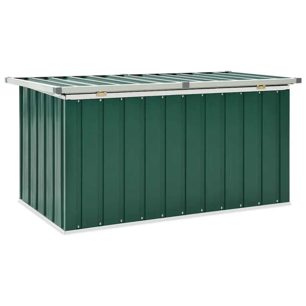 Ladă de grădină verde 129x67x65 cm