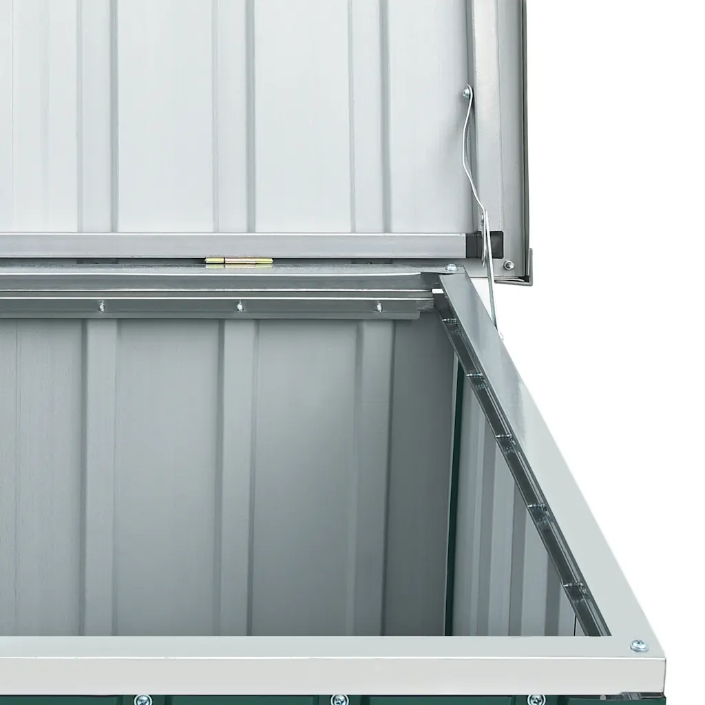 Ladă de grădină verde 129x67x65 cm