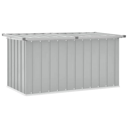 Ladă de depozitare pentru grădină, gri, 129x67x65 cm