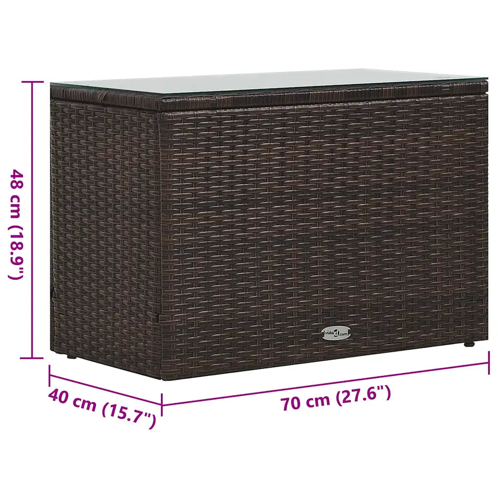 Set mobilier de grădină cu perne, 5 piese, maro, poliratan