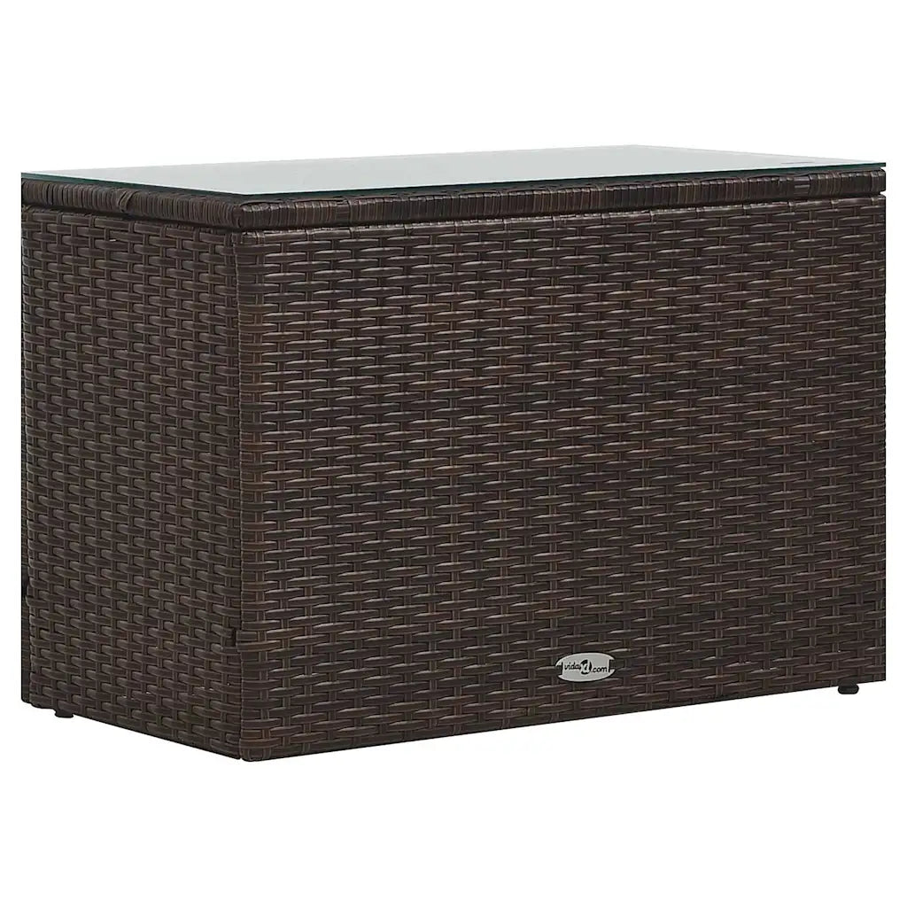 Set mobilier de grădină cu perne, 5 piese, maro, poliratan