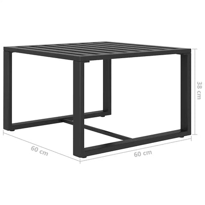 Set mobilier de grădină cu perne, 6 piese, antracit, aluminiu