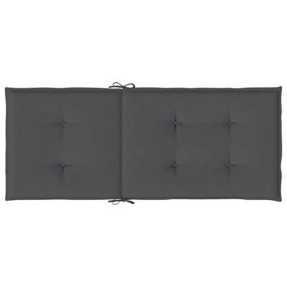 Perne scaun cu spătar înalt, 6 buc. antracit 120x50x3 cm textil
