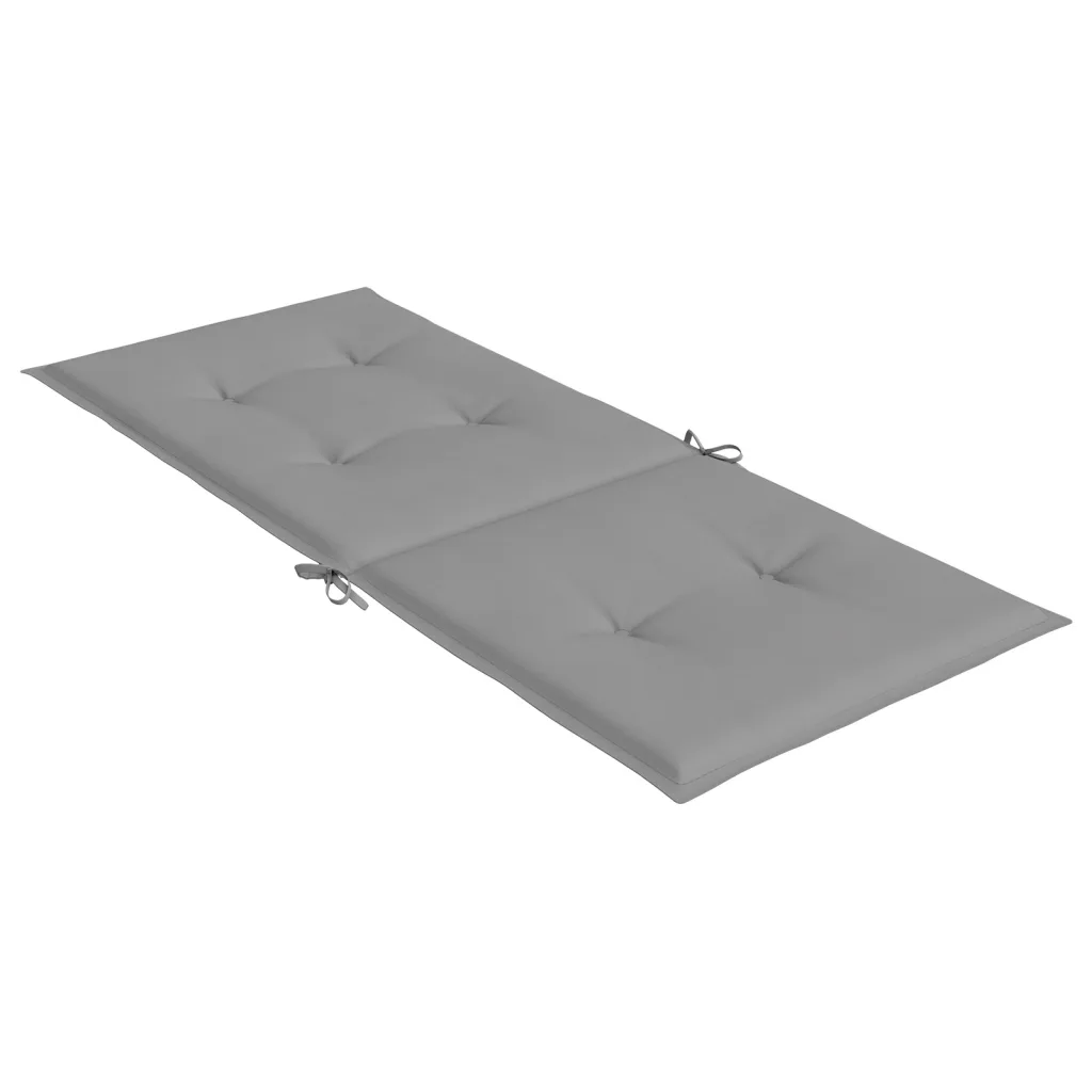 Perne scaun cu spătar înalt, 6 buc., gri, 120x50x3 cm, textil