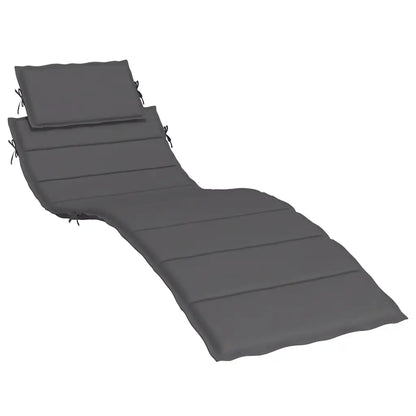 Pernă de șezlong, antracit, 186x58x4 cm, textil oxford