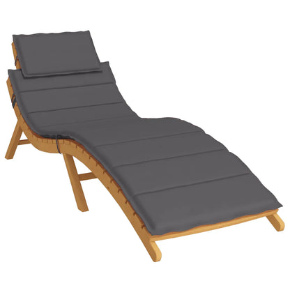 Pernă de șezlong, antracit, 186x58x4 cm, textil oxford