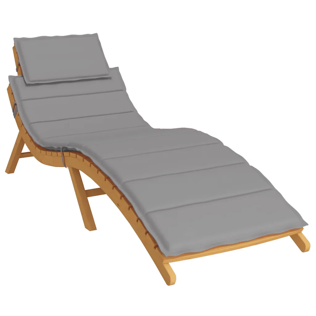Pernă de șezlong, gri, 186x58x4 cm, textil oxford