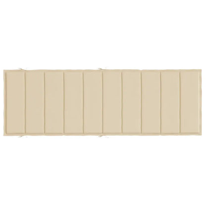Pernă de șezlong, bej, 186x58x4 cm, textil oxford
