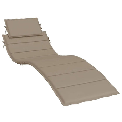 Pernă de șezlong, gri taupe, 186x58x4 cm, textil oxford