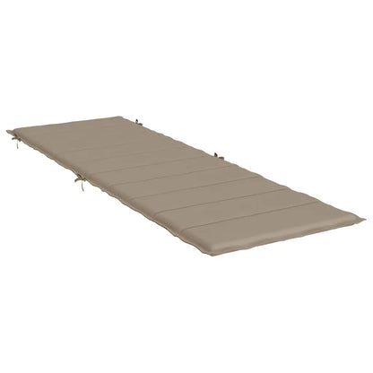 Pernă de șezlong, gri taupe, 186x58x4 cm, textil oxford