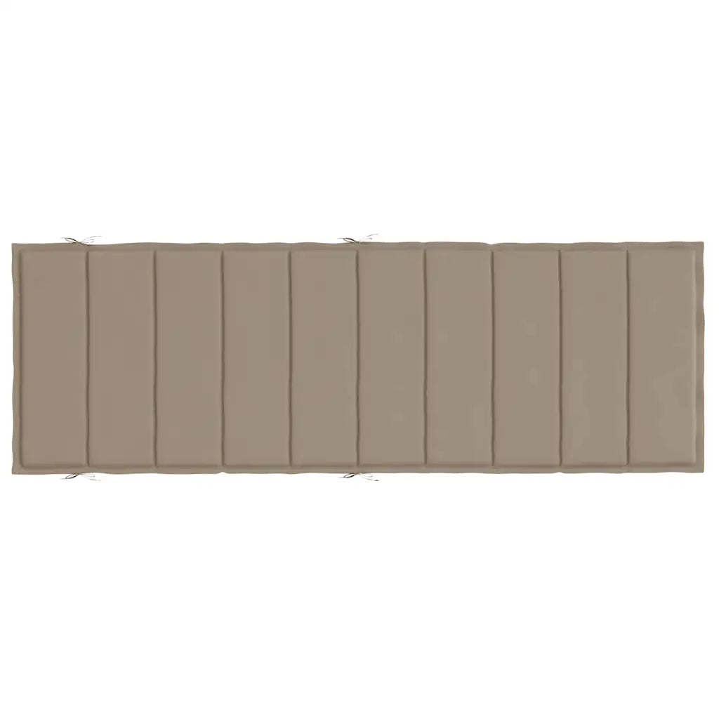 Pernă de șezlong, gri taupe, 186x58x4 cm, textil oxford