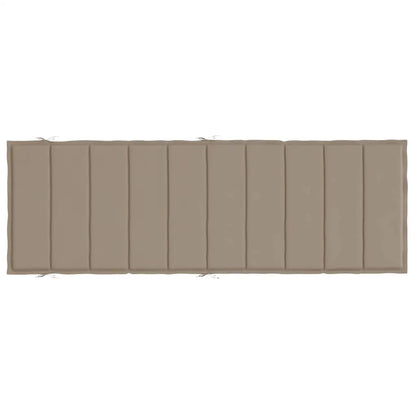 Pernă de șezlong, gri taupe, 186x58x4 cm, textil oxford