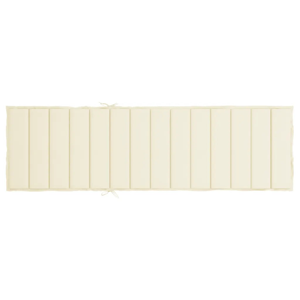 Pernă de șezlong, crem, 200x50x3 cm, textil oxford