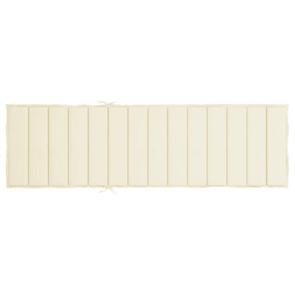 Pernă de șezlong, crem, 200x50x3 cm, textil oxford