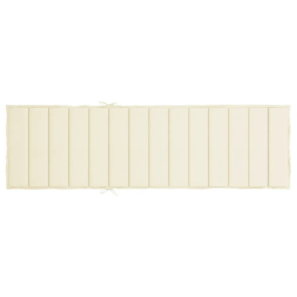 Pernă de șezlong, crem, 200x60x3 cm, textil oxford