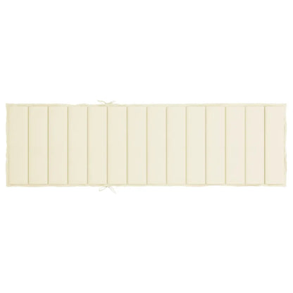 Pernă de șezlong, crem, 200x60x3 cm, textil oxford