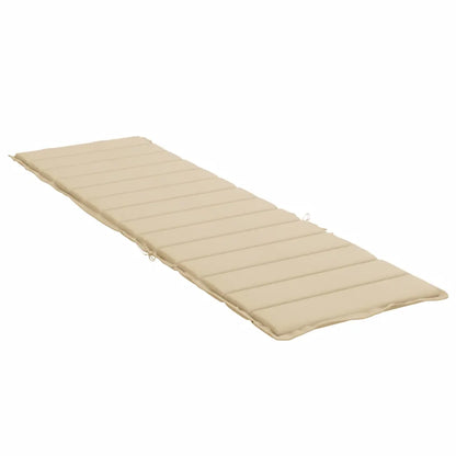 Pernă de șezlong, bej, 200x60x3 cm, textil oxford