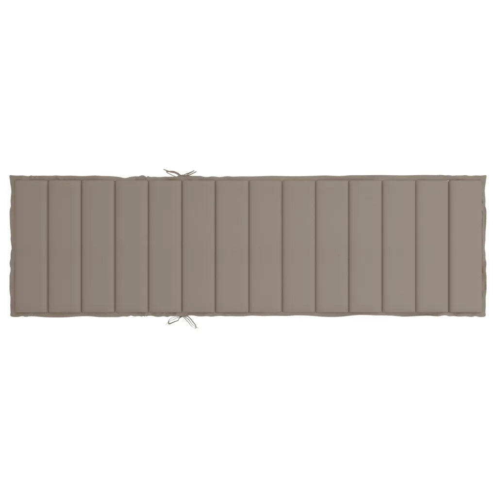 Pernă de șezlong, gri taupe, 200x70x3 cm, textil oxford
