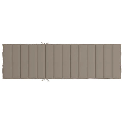 Pernă de șezlong, gri taupe, 200x70x3 cm, textil oxford