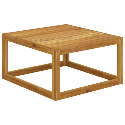 Set mobilier grădină cu perne, 5 piese, crem, lemn masiv acacia