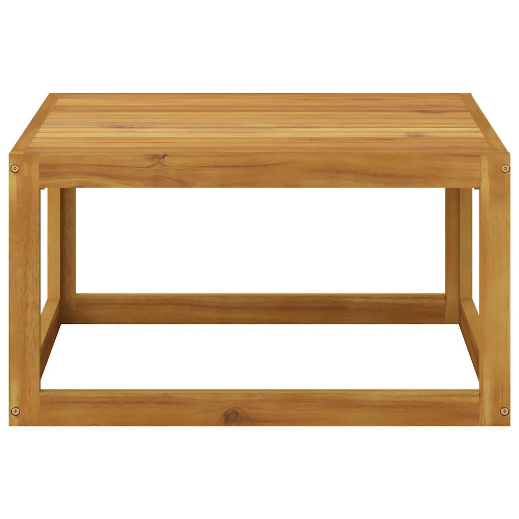 Set mobilier grădină cu perne, 5 piese, crem, lemn masiv acacia