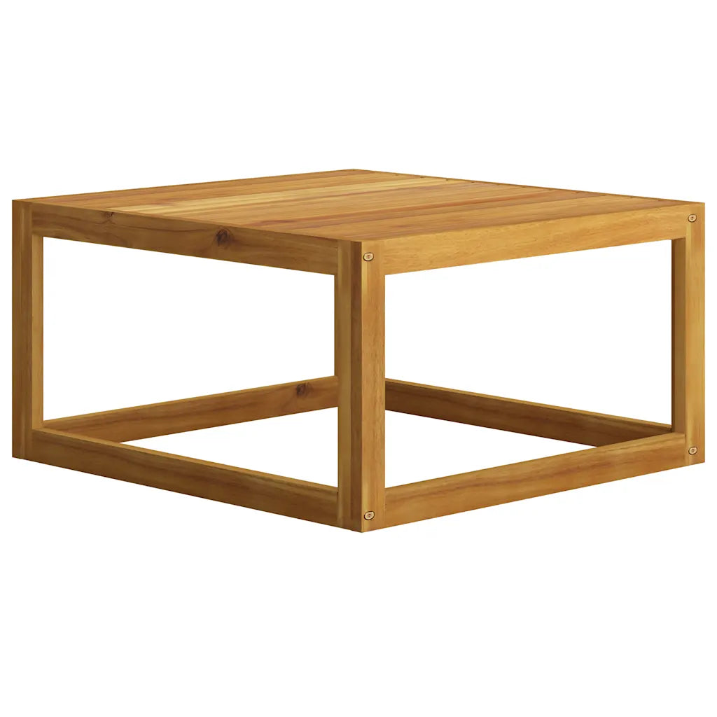 Set mobilier grădină cu perne, 5 piese, crem, lemn masiv acacia
