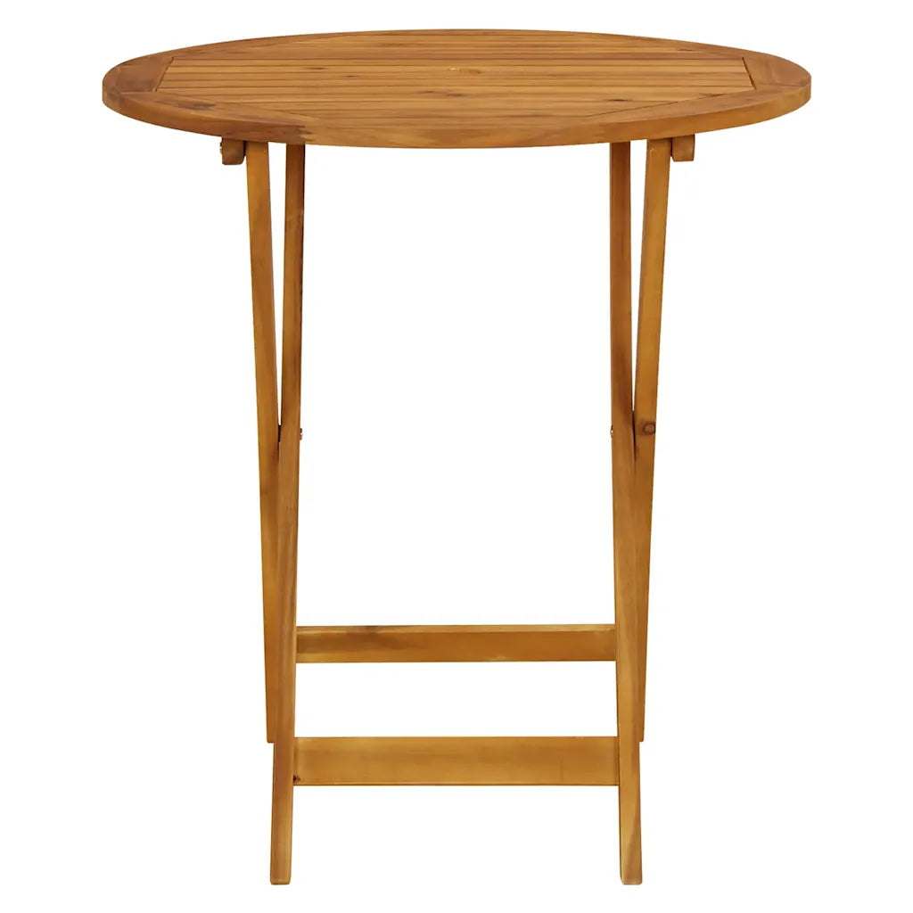Masă de grădină pliabilă, 70 cm, lemn masiv de acacia