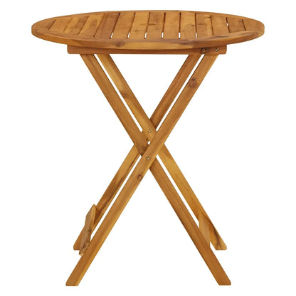 Masă de grădină pliabilă, 70 cm, lemn masiv de acacia