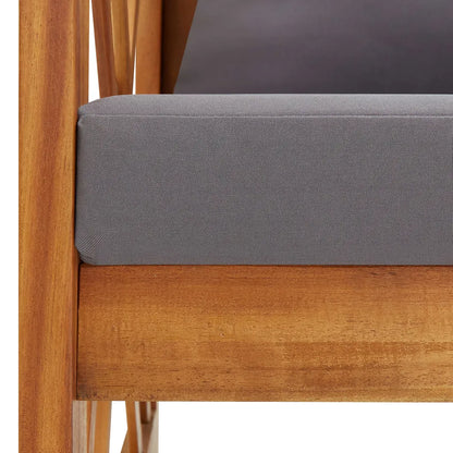 Set mobilier grădină cu perne, 5 piese, lemn masiv de acacia