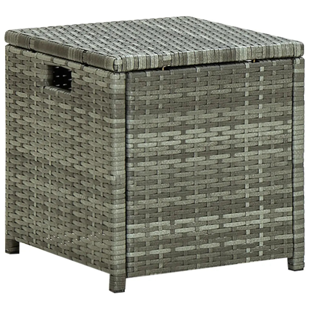 Set mobilier de grădină cu perne, 6 piese, gri, poliratan
