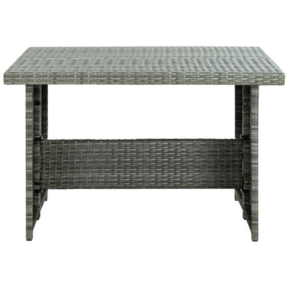 Set mobilier de grădină cu perne, 6 piese, gri, poliratan