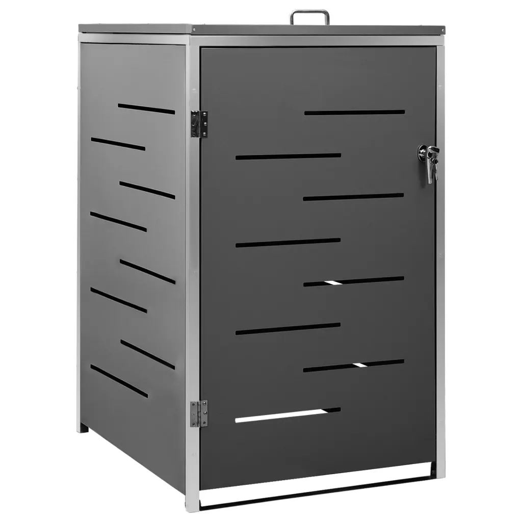 Magazie pentru pubelă unică, 69x77,5x112,5 cm, oțel inoxidabil