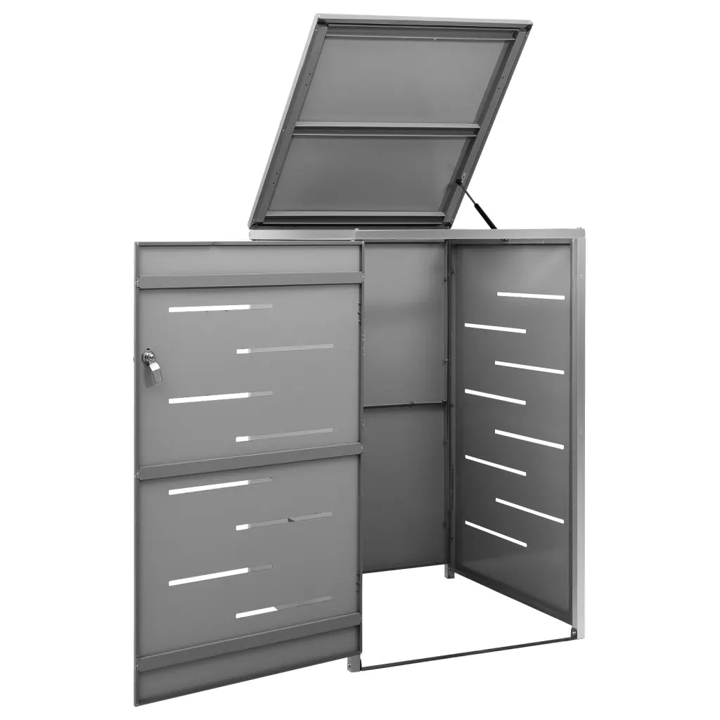 Magazie pentru pubelă unică, 69x77,5x112,5 cm, oțel inoxidabil