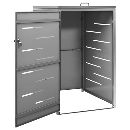 Magazie pentru pubelă unică, 69x77,5x112,5 cm, oțel inoxidabil