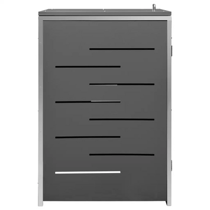 Magazie pentru pubelă unică, 69x77,5x112,5 cm, oțel inoxidabil