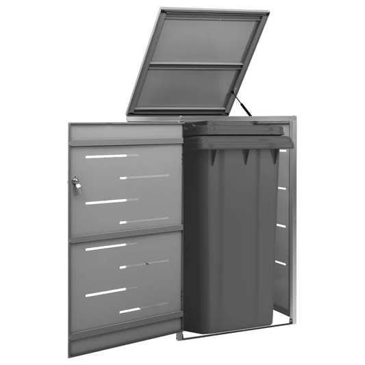 Magazie pentru pubelă unică, 69x77,5x112,5 cm, oțel inoxidabil