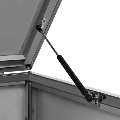 Magazie pentru patru pubele 276,5x77,5x112,5 cm oțel inoxidabil
