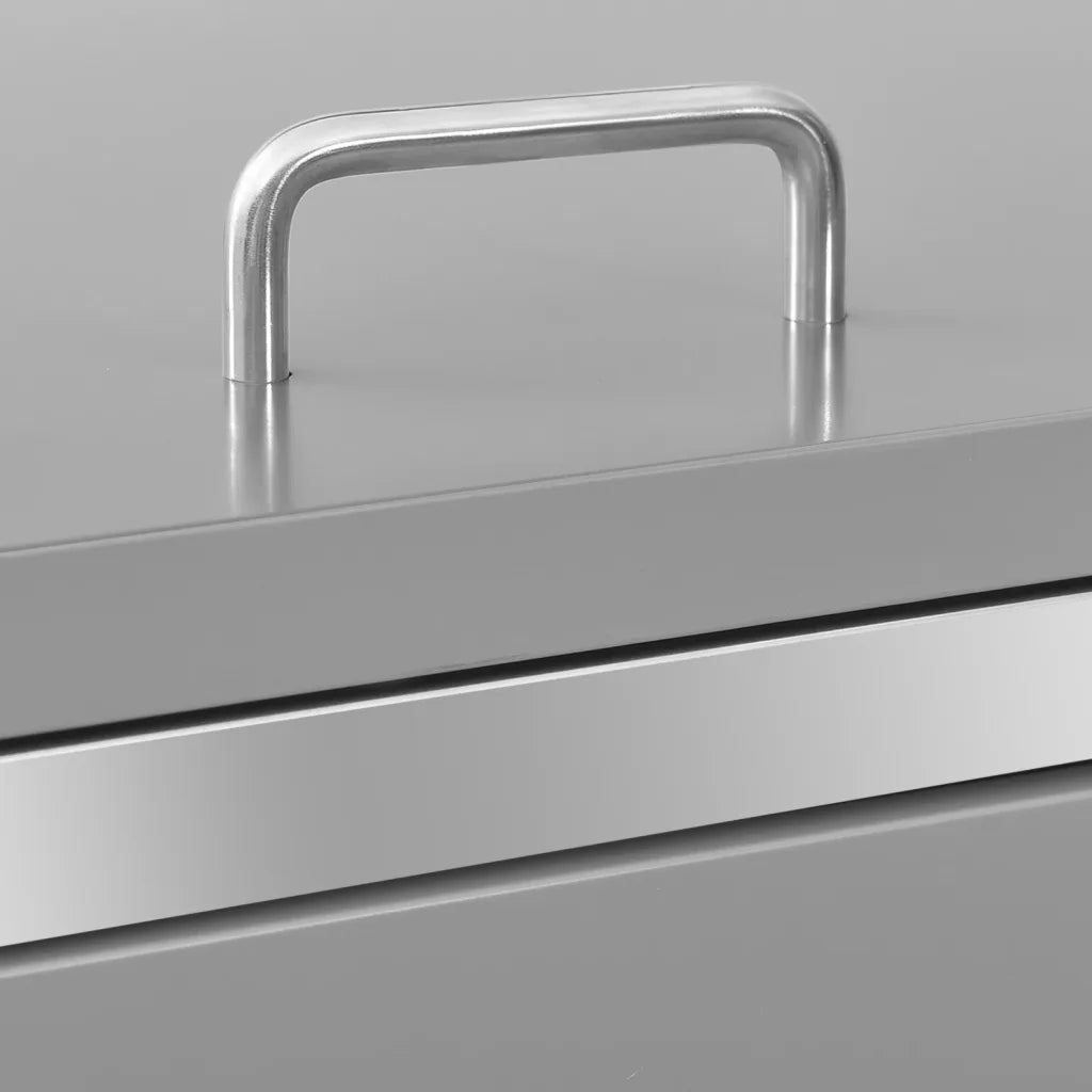 Magazie pentru patru pubele 276,5x77,5x112,5 cm oțel inoxidabil