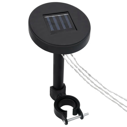 Pavilion cu plasă anti-țânțari & lumini LED crem 3x3x2,73m