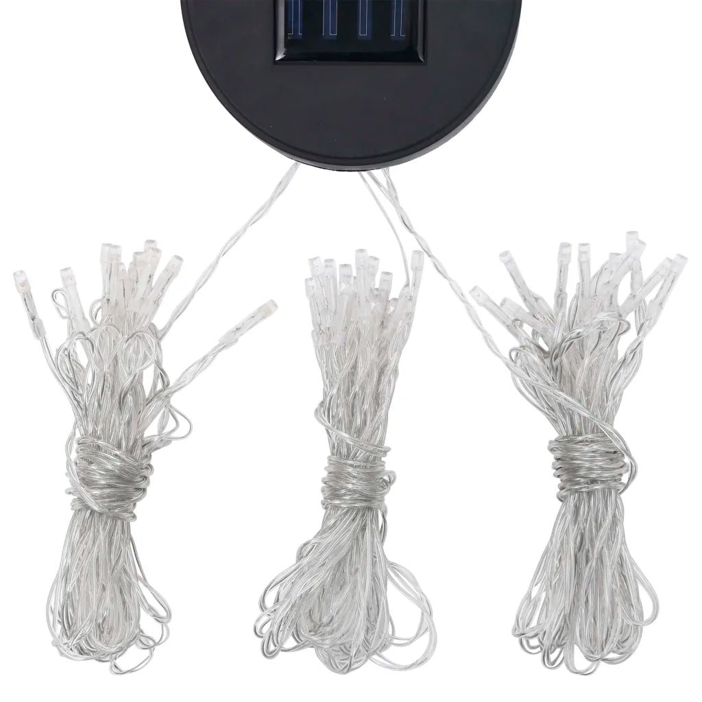 Pavilion cu plasă anti-țânțari & lumini LED crem 4x3x2,73m