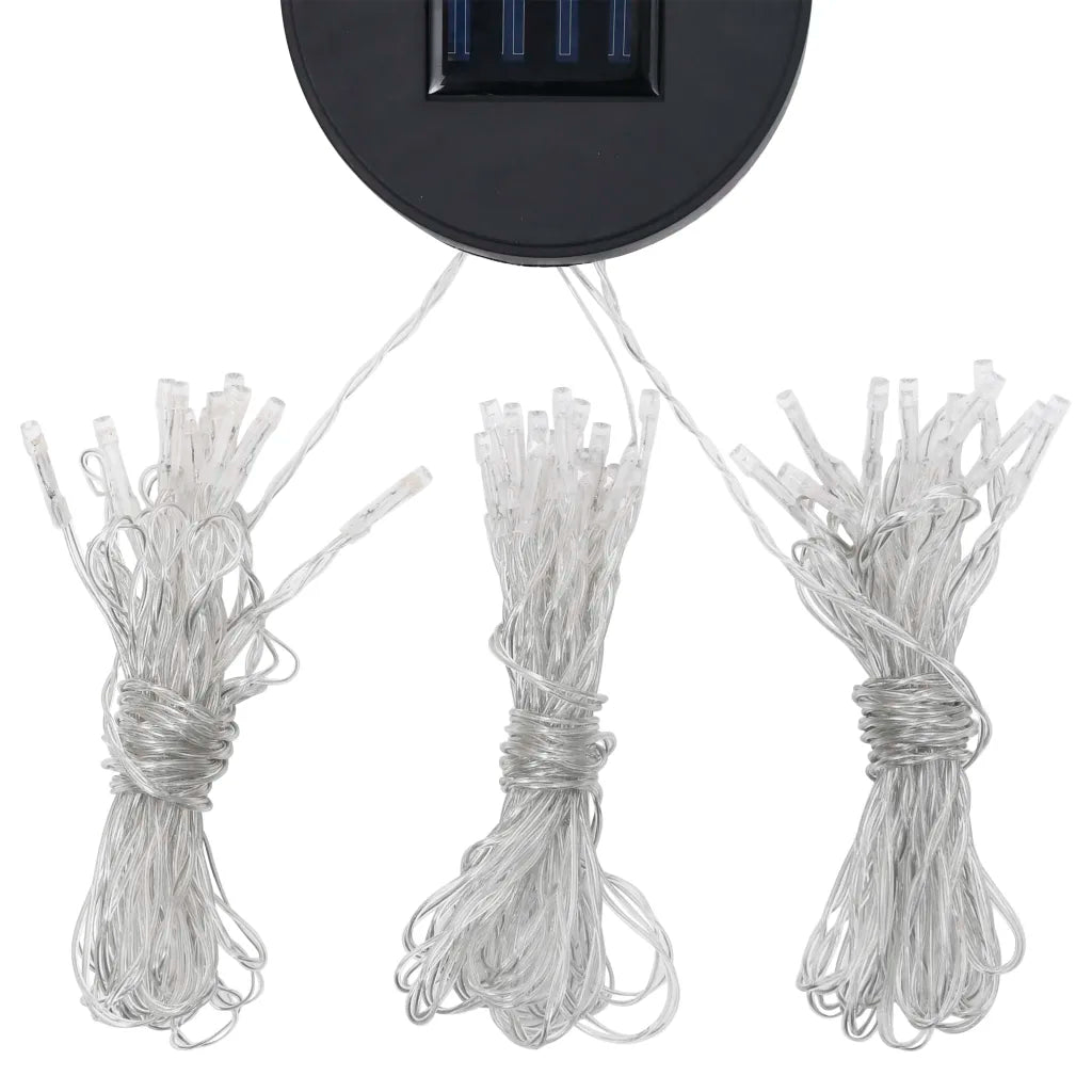 Pavilion cu plasă anti-țânțari&lumini LED,gri taupe, 4x3x2,73 m