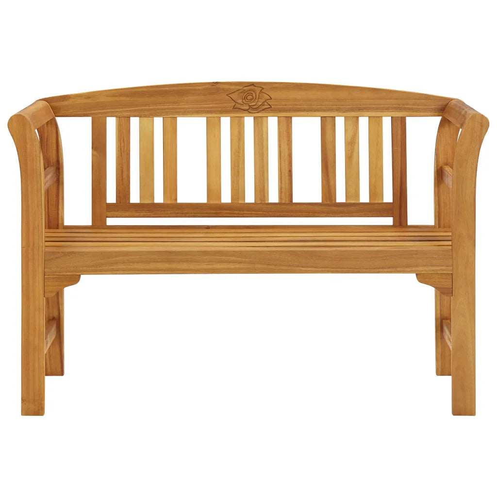 Bancă de grădină, 114 cm, lemn masiv de acacia