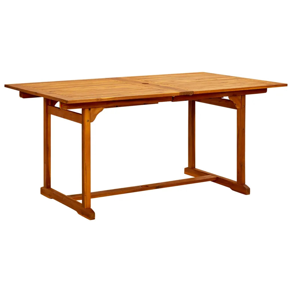 Masă de grădină, (160-240)x100x75 cm, lemn masiv de acacia