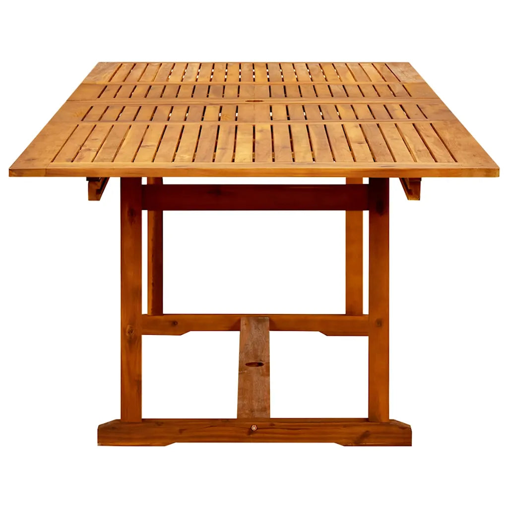 Masă de grădină, (160-240)x100x75 cm, lemn masiv de acacia